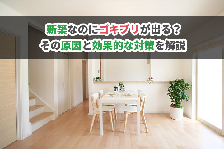 新築なのにゴキブリが出る？その原因と効果的な対策を解説のイメージ